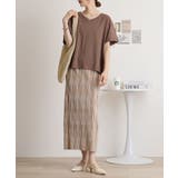 オーバーサイズVネックTee | atONE | 詳細画像19