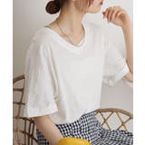 オーバーサイズVネックTee | atONE | 詳細画像26