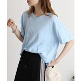 オーバーサイズVネックTee | atONE | 詳細画像37