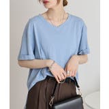 オーバーサイズVネックTee | atONE | 詳細画像51