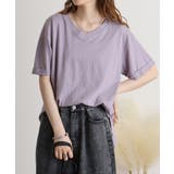 オーバーサイズVネックTee | atONE | 詳細画像56