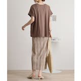 オーバーサイズポケット付きUネックTee | atONE | 詳細画像20