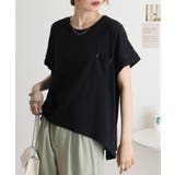 オーバーサイズポケット付きUネックTee | atONE | 詳細画像2