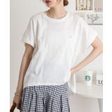 オフホワイト | オーバーサイズポケット付きUネックTee | atONE
