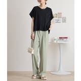 オーバーサイズポケット付きUネックTee | atONE | 詳細画像4