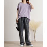 オーバーサイズポケット付きUネックTee | atONE | 詳細画像54