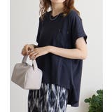 オーバーサイズポケット付きVネックTee | atONE | 詳細画像7