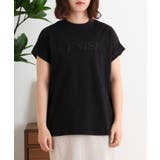 チュニック丈刺繍ロゴモックネックTシャツ | atONE | 詳細画像9 