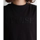チュニック丈刺繍ロゴモックネックTシャツ | atONE | 詳細画像13 
