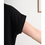 チュニック丈刺繍ロゴモックネックTシャツ | atONE | 詳細画像14 