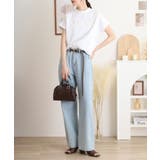 チュニック丈刺繍ロゴモックネックTシャツ | atONE | 詳細画像4 