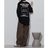 前後ロゴプリントウルトラBIGサイズTシャツ | atONE | 詳細画像12