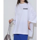 前後ロゴプリントウルトラBIGサイズTシャツ | atONE | 詳細画像2