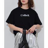 ブラック | 胸元刺繍ロゴBACKロゴプリントヘビーウェイトTシャツ | atONE