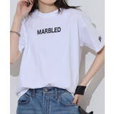 ホワイト | 胸元袖刺繍ロゴデザインヘビーウェイトTシャツ | atONE