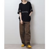 ポケット付きオーバーサイズシルエットロゴプリントTシャツ | atONE | 詳細画像8 