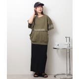 ポケット付きオーバーサイズシルエットロゴプリントTシャツ | atONE | 詳細画像12 