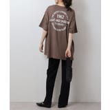 刺繍ロゴ＋バックプリントビッグシルエットTシャツ | atONE | 詳細画像10 
