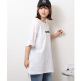刺繍ロゴ＋バックプリントビッグシルエットTシャツ | atONE | 詳細画像12 