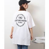 刺繍ロゴ＋バックプリントビッグシルエットTシャツ | atONE | 詳細画像13 