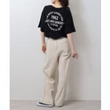 刺繍ロゴ＋バックプリントビッグシルエットTシャツ | atONE | 詳細画像5 