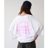 ロゴ刺繍バックロゴプリントオーバーサイズTシャツ | atONE | 詳細画像12 