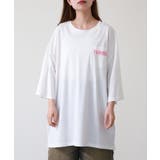 ロゴ刺繍バックロゴプリントオーバーサイズTシャツ | atONE | 詳細画像16 