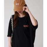 ロゴ刺繍バックロゴプリントオーバーサイズTシャツ | atONE | 詳細画像3 