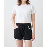 サイドラインミニ裏毛裏毛ショートパンツ | atONE | 詳細画像7 