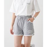 ロゴサイドライン裏毛ショートパンツ | atONE | 詳細画像1 