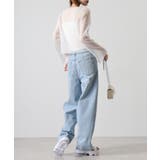 デニムサイドフリンジカーブパンツ | atONE | 詳細画像15