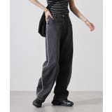 デニムサイドフリンジカーブパンツ | atONE | 詳細画像3