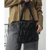 ブラック | きらきらラメシャーリングミニトートバッグ | atONE