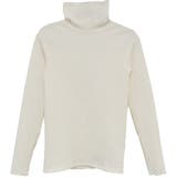 アイボリー02 | カットシャーリングメロークルーネックT | atONE