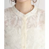 シアージャガードスタンドカラーブラウス | atONE | 詳細画像16