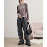 カットベロアメロークルーネックロンT | atONE | 詳細画像8