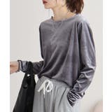 カットベロアメロークルーネックロンT | atONE | 詳細画像11