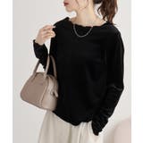 カットベロアメロークルーネックロンT | atONE | 詳細画像13