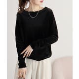 カットベロアメロークルーネックロンT | atONE | 詳細画像14