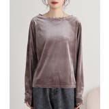 カットベロアメロークルーネックロンT | atONE | 詳細画像17