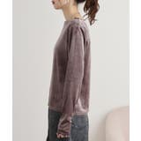 カットベロアメロークルーネックロンT | atONE | 詳細画像18