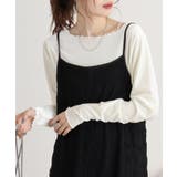 カットベロアメロークルーネックロンT | atONE | 詳細画像2