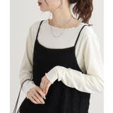 カットベロアメロークルーネックロンT | atONE | 詳細画像3