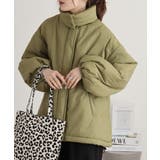 オリーブ | ハイネック衿取り外し2wayブルゾン | atONE