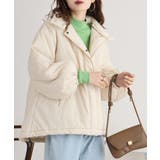 アイボリー | ハイネック衿取り外し2wayブルゾン | atONE