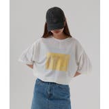 接触冷感 箔かすれプリント カノコ Tシャツ | atONE | 詳細画像12