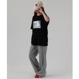 接触冷感 箔かすれプリント カノコ Tシャツ | atONE | 詳細画像7