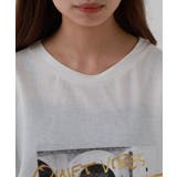 接触冷感 箔×ヴィンテージカーフォトプリント カノコ Tシャツ | atONE | 詳細画像15 