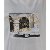 接触冷感 箔×ヴィンテージカーフォトプリント カノコ Tシャツ | atONE | 詳細画像16 