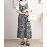 レーヨンキャミOP+ペイズリーアラベスク柄天竺Tシャツアンサンブル | atONE | 詳細画像1